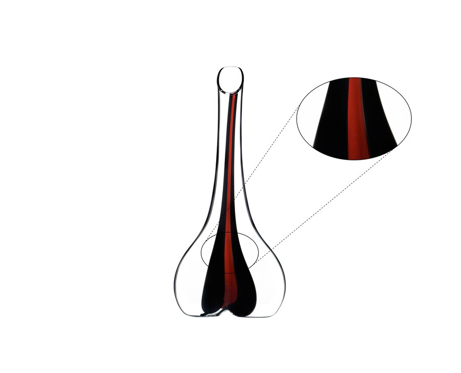 riedel black tie smile dekanter - rot