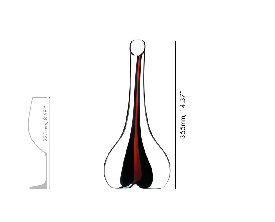riedel black tie smile dekanter - rot