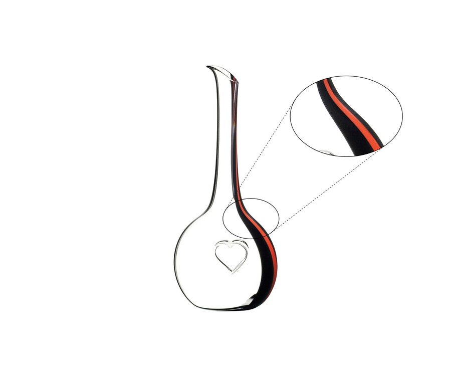 riedel black tie bliss dekanter - rot