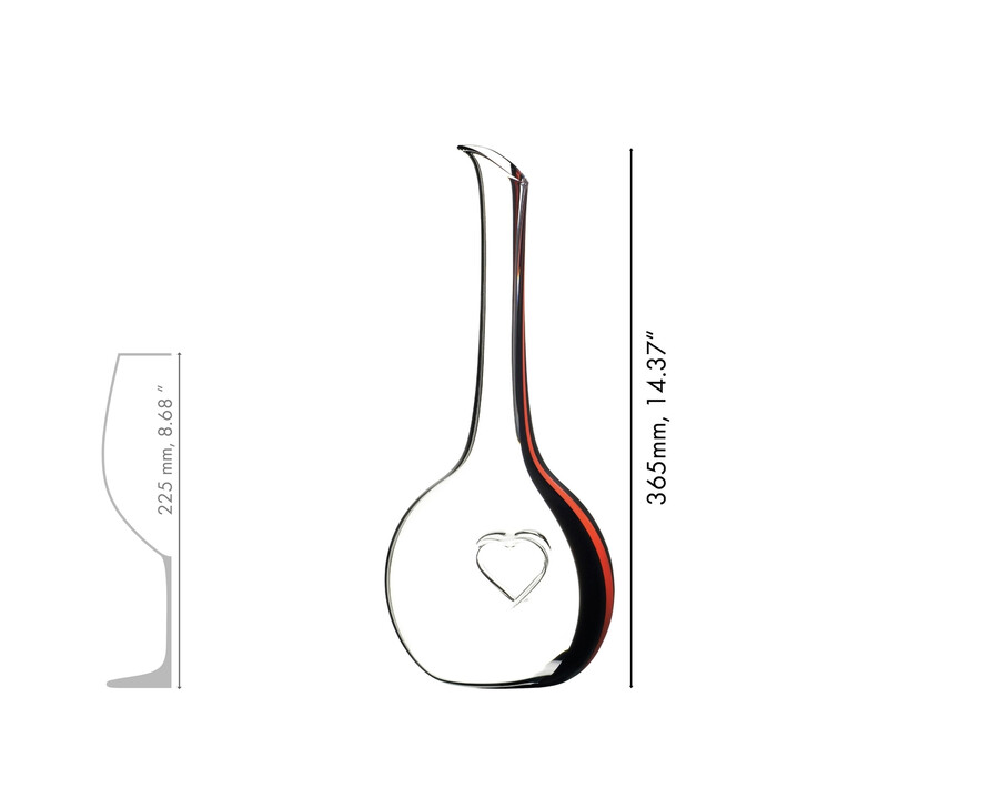riedel black tie bliss dekanter - rot