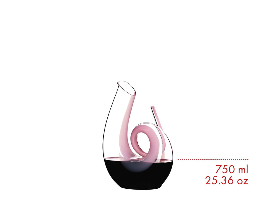 riedel curly decanter - rosa