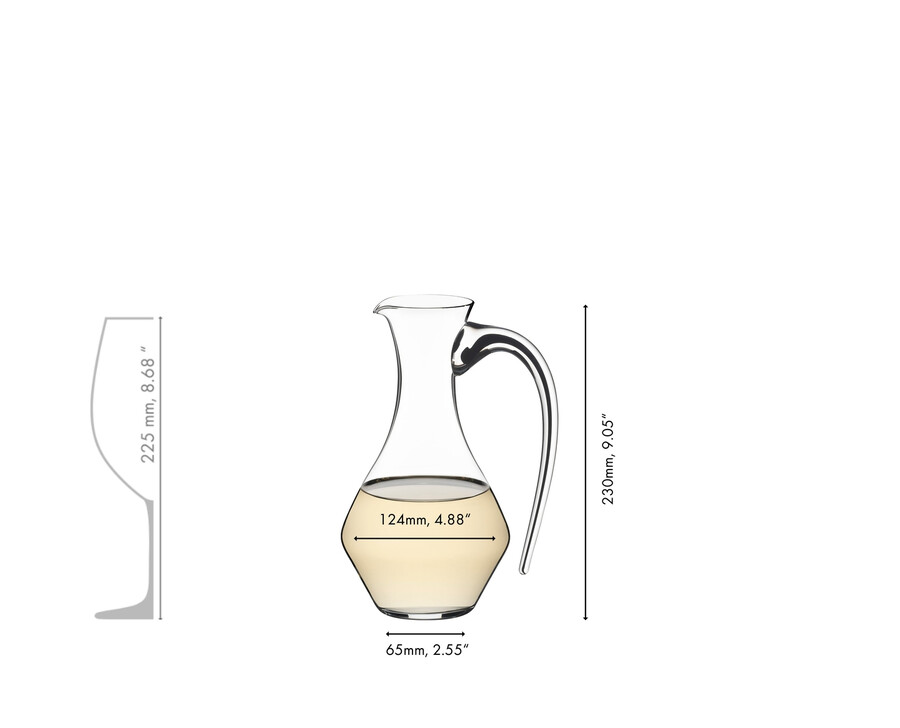 riedel fatto a mano cabernet dekanter – schwarz