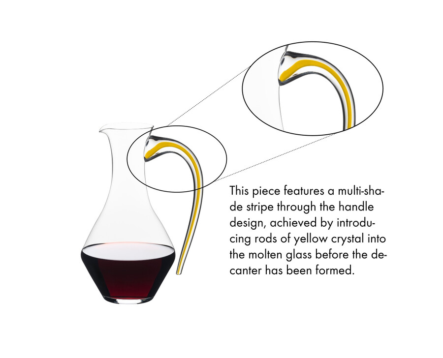 riedel fatto a mano cabernet magnum dekanter – gelb