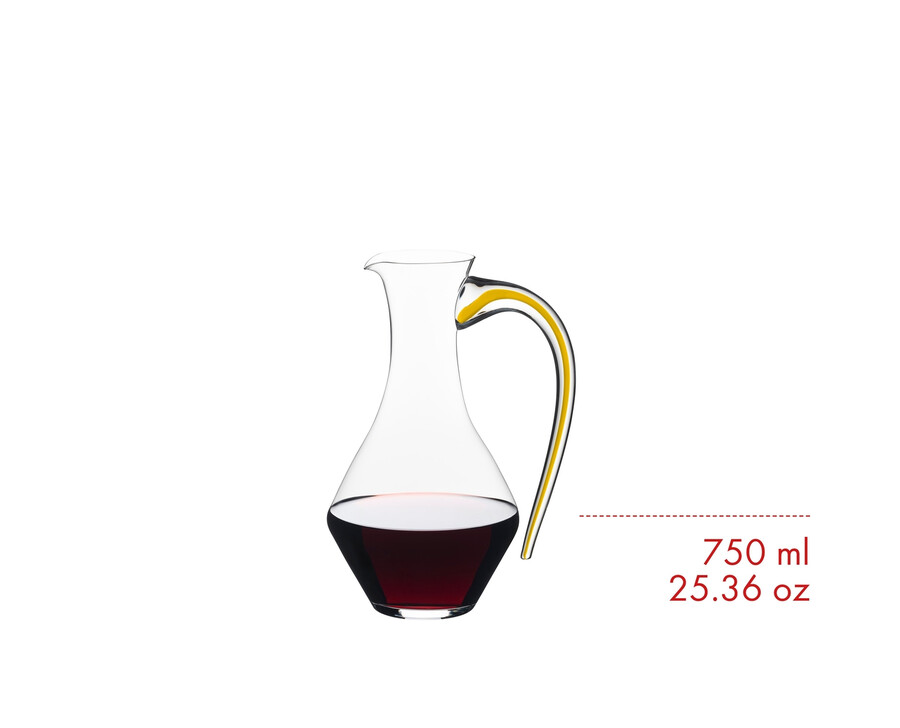 riedel fatto a mano cabernet magnum dekanter – gelb