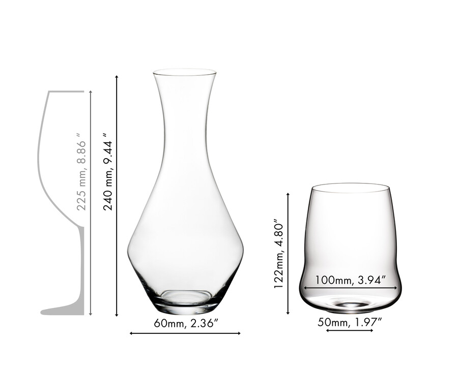 sl riedel stiellose flügel cabernetmerlot dekanter