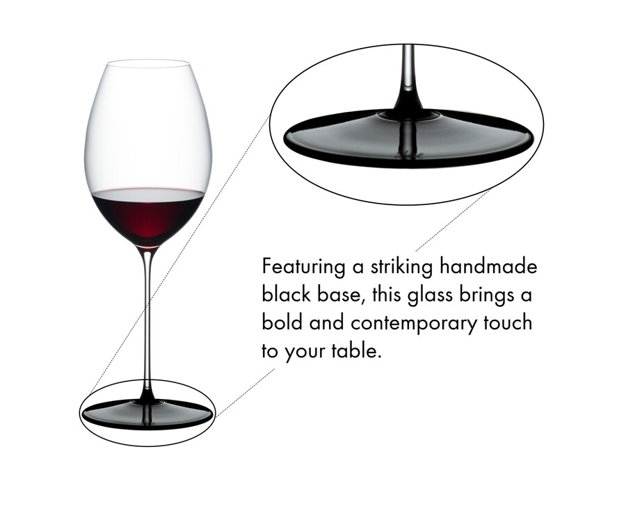 riedel fatto a mano black tie hermitage