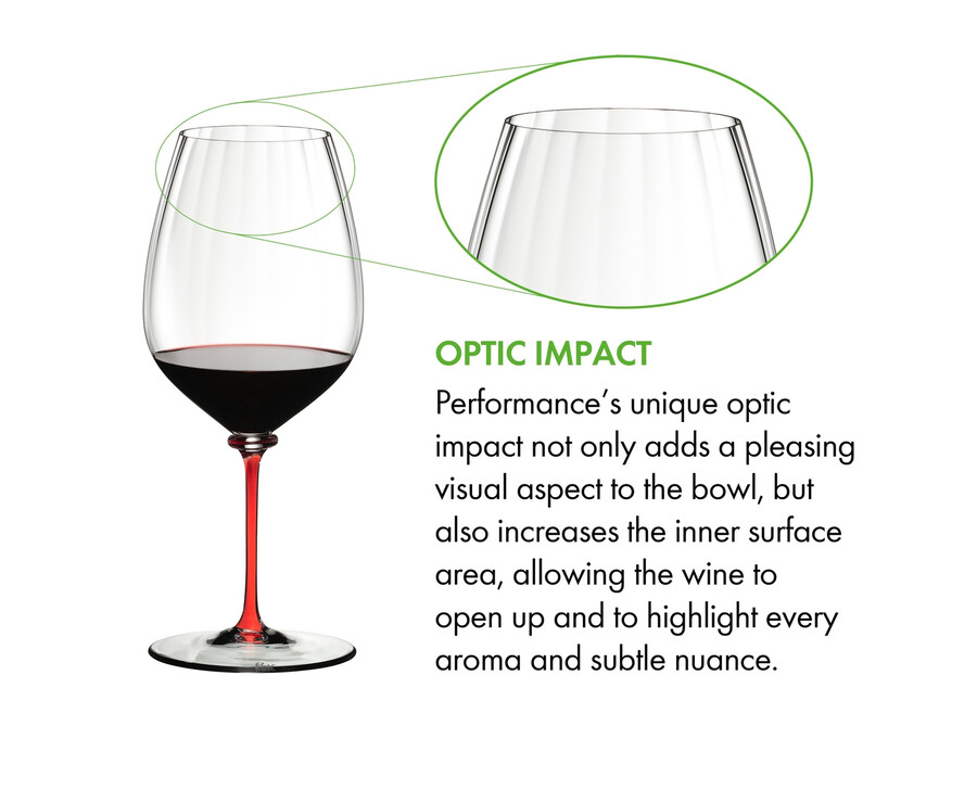 riedel fatto a mano performance cabernetsauvignon - roter stiel