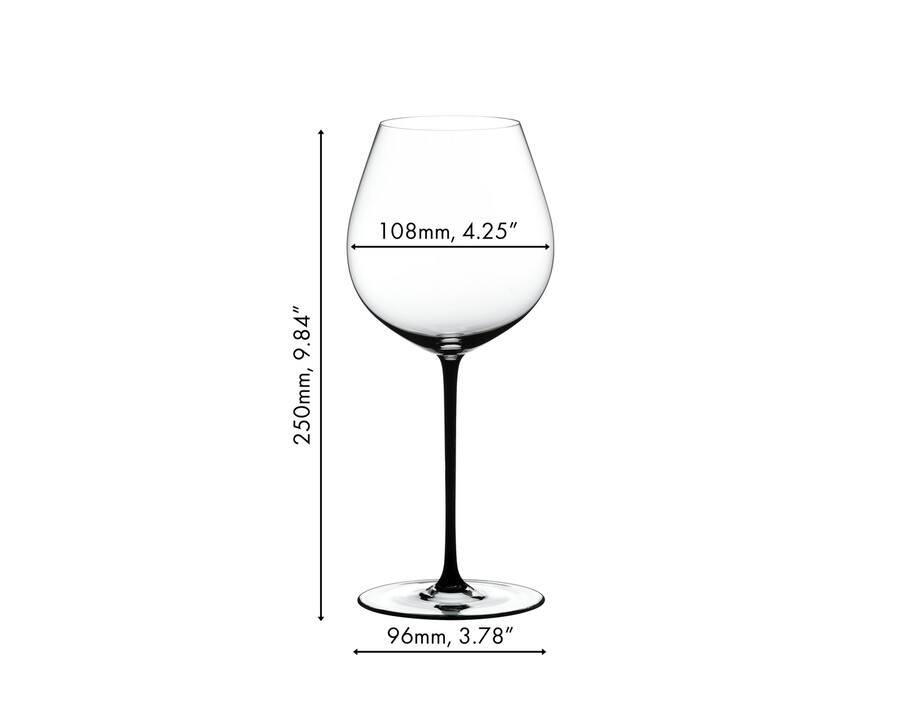 riedel fatto a mano pinot noir - schwarz
