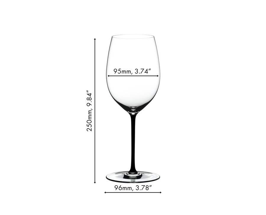 riedel fatto a mano cabernetmerlot - schwarz