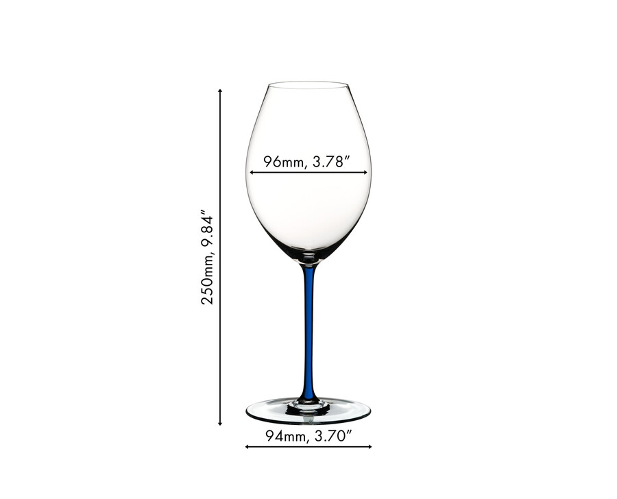 riedel fatto a mano syrah - dunkelblau