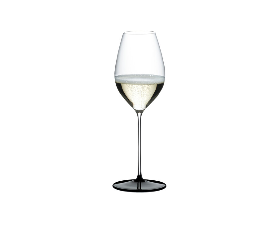 riedel fatto a mano black tie champagner weinglassauvignon blanc