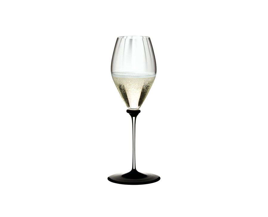 riedel fatto a mano performance champagnerglas – schwarzer boden