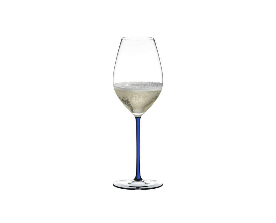 riedel fatto a mano champagner weinglas – dunkelblau