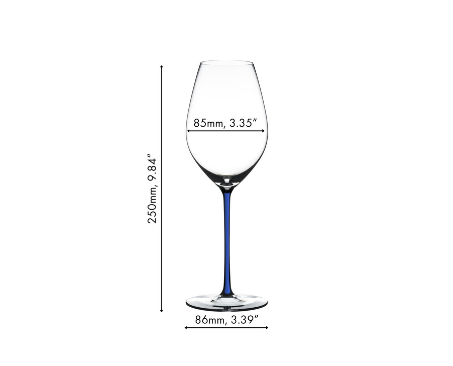 riedel fatto a mano champagner weinglas – dunkelblau