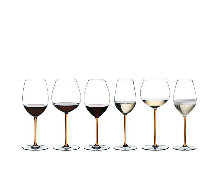 riedel fatto a mano champagner weinglas – orange