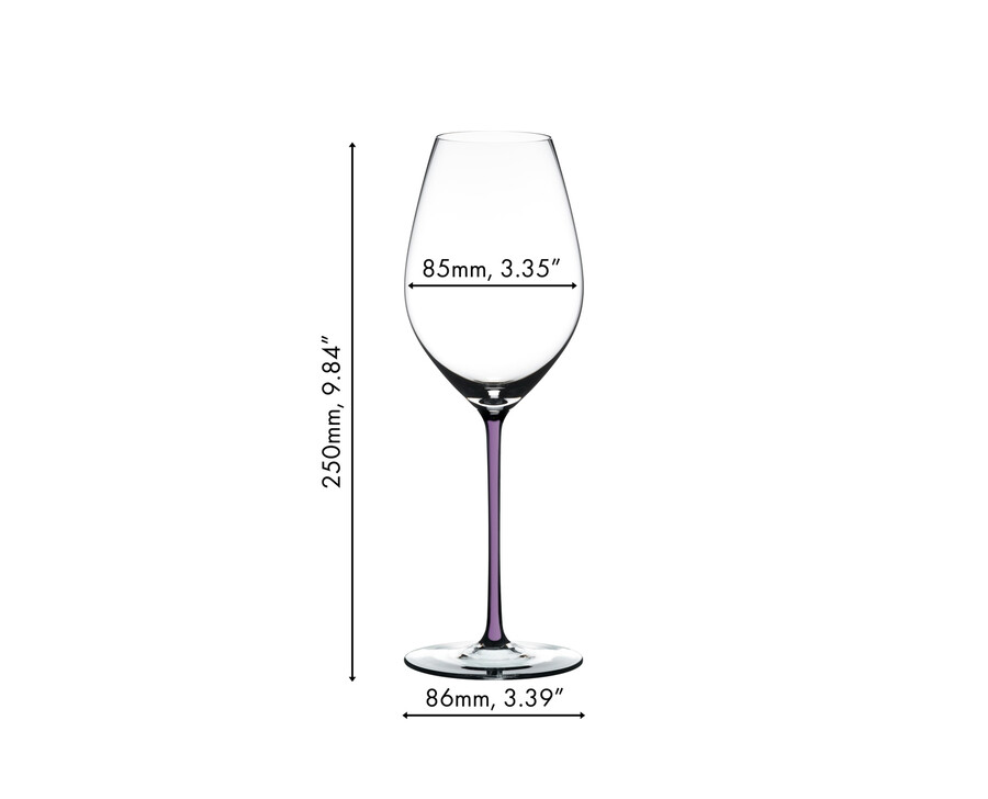 riedel fatto a mano champagner weinglas – opalviolett