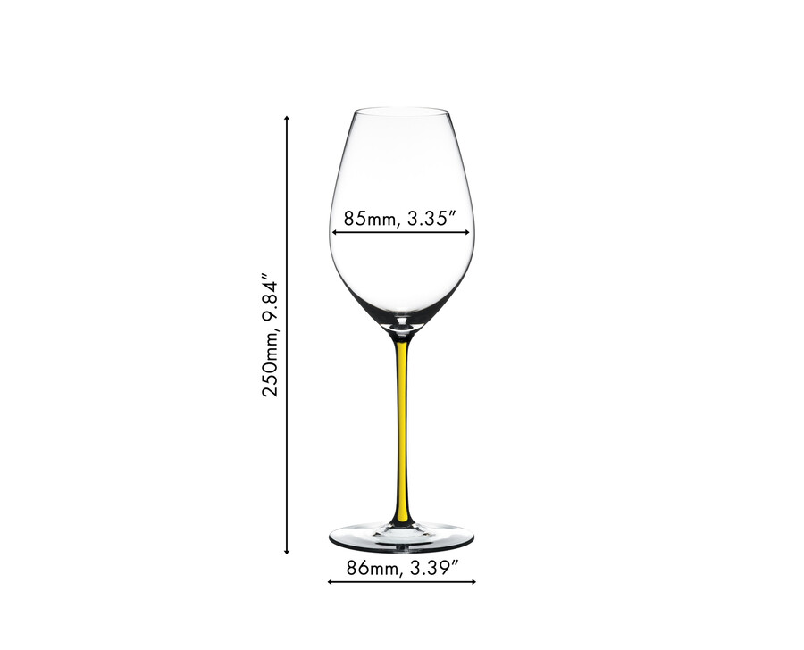riedel fatto a mano champagner weinglas – gelb
