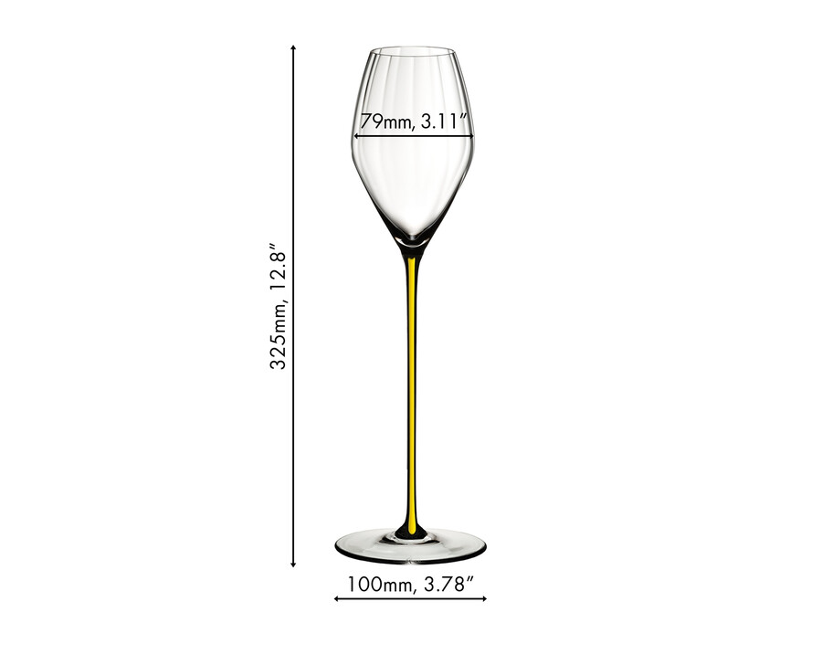 riedel hochleistungs-champagnerglas - gelb
