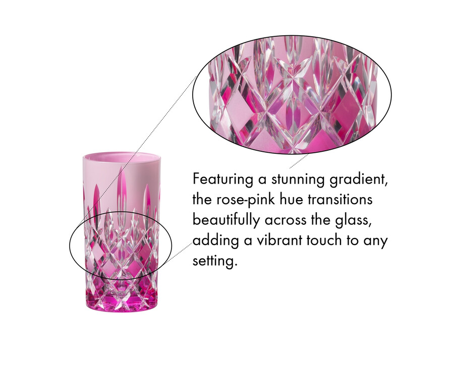 riedel laudon highball - rosépink