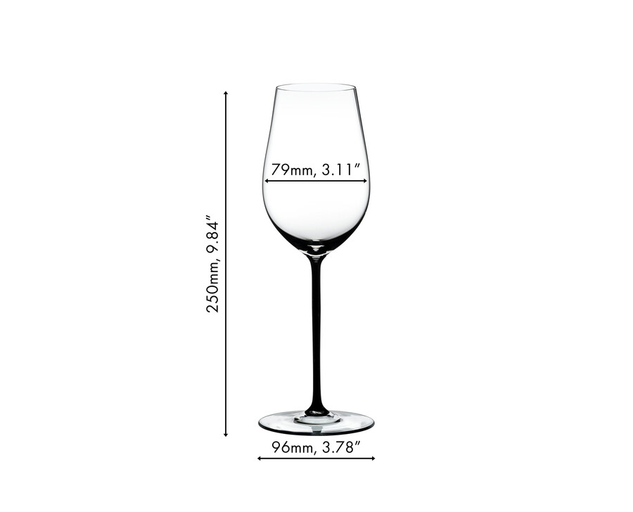 riedel fatto a mano rieslingzinfandel - schwarz